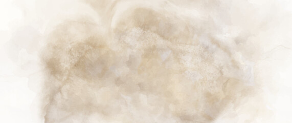 Vector watercolor texture. Hand drawn beige abstract vector illustration for background. Template for design. Vintage grunge surface. Empty blank.