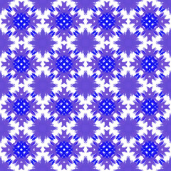 Flower blue pattern