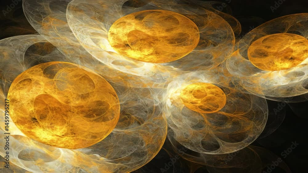 Poster a vibrant bunch of glossy yellow spheres arranged neatly on a soft surface for artistic display
