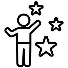 Motivate Outline Icon