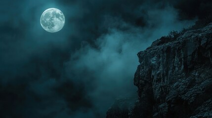 Moonlit Clifftop