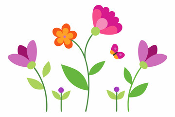 vector illustration of flowers