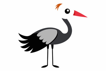 Obraz premium vector illustration of a bird