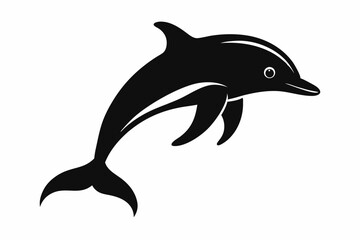 Fototapeta premium dolphin isolated on white background