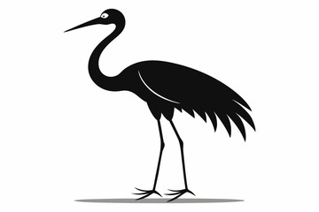 Obraz premium heron on a white background