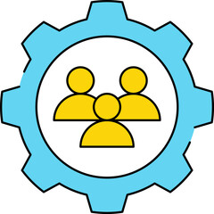 Setting icon single vector illustration