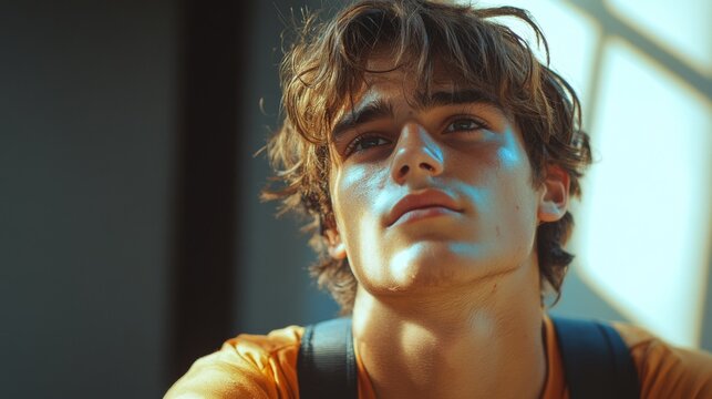 Teen cancels hangout with friends due to skin breakout while contemplating options at home
