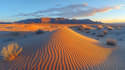 Naklejka premium Sunrise Desert Dunes