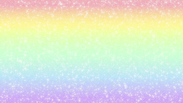rainbow soft unicorn pattern glitter stars shiny animation, abstract kids fairy tail social media motion background