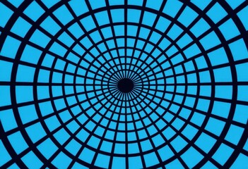 Naklejka premium Abstract blue spiral pattern creating a mesmerizing visual effect