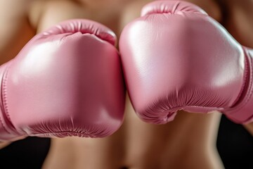 Boxers prepare with pink gloves in a training session focused on technique and strength in an indoor gym setting