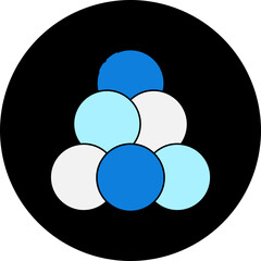 Circles icon single vector illustration