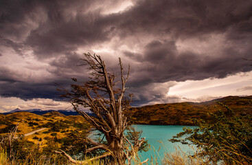 Lago Pehoe, Torres del Paine National Park, Chile
