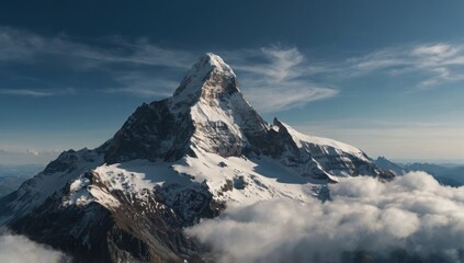 Obraz premium In the unlimited potential of the mountaintop's embrace,