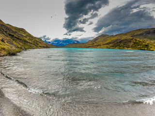 Lago Pehoe and the Cuernos del Paine, Torres del Paine National Park, Chile