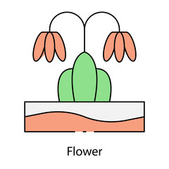 Flower icon single vector illustration