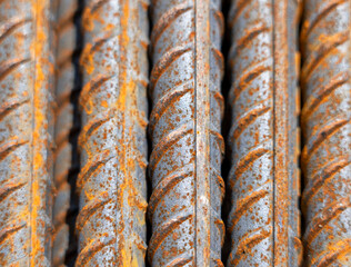 Background image of construction reinforcement, reinforcing bars
