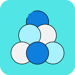 Circles icon single vector illustration