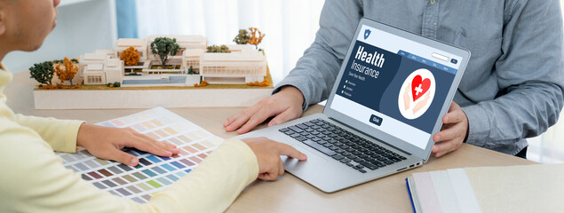 Health insurance web site brisk registration system for easy form filling