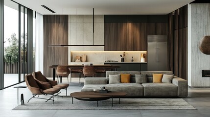Modern Minimalist Living Room Interior Design