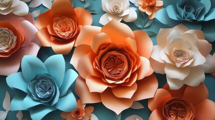 Pretty paper flowers.
