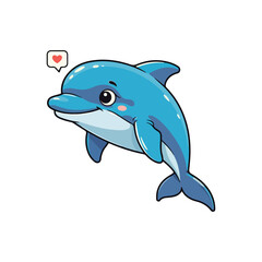 Cute Whale Swimming Cartoon Vector Icon Illustration Animal Nature Icon Isolated Flat Vector