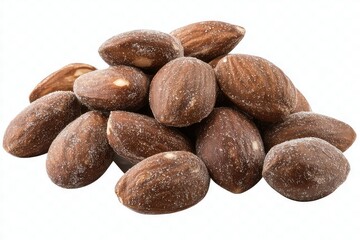 Sugar-coated almonds isolated on a transparent background, png