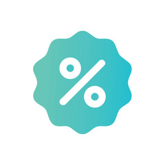 percent symbol on a white background