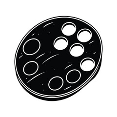 vector illustration of a palette 