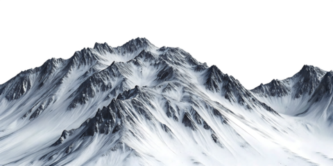 Mountain isolated on white background PNG