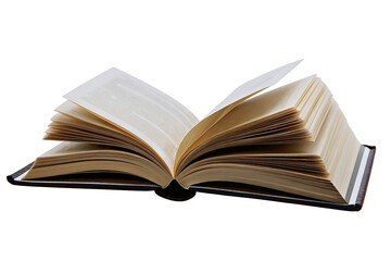 Fototapeta premium Open book isolated on white background PNG