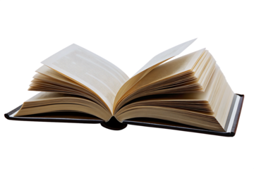 Open book isolated on white background PNG