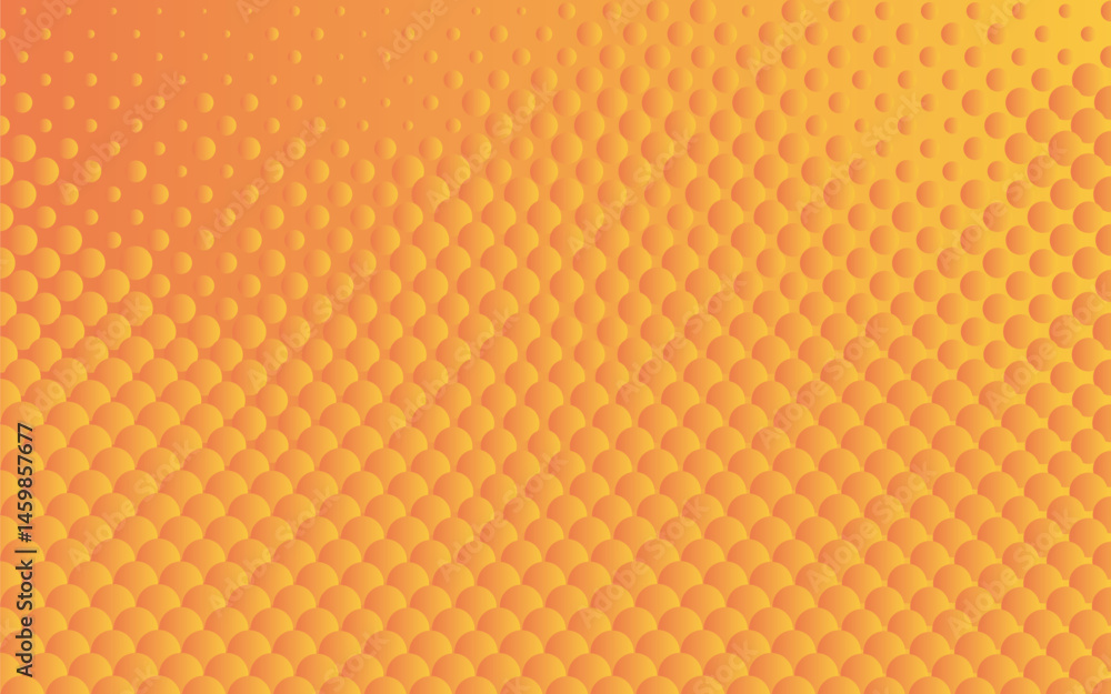 Poster abstract vector background featuring an orange and yellow gradient with a textured dot pattern. dyna