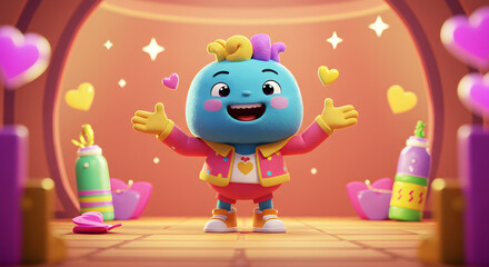 Obraz premium clown with balloons