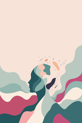 Mental health, Depression concept, Trauma, Overthinking