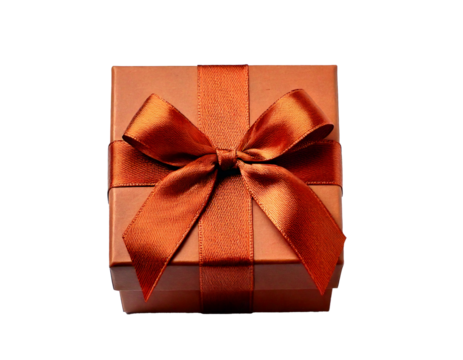 Gift box with a bow, perfect for holiday promotions, represents thoughtful giving and loyalty programs, creating a festive and charming atmosphere. This delightful symbol of generosity brightens up an