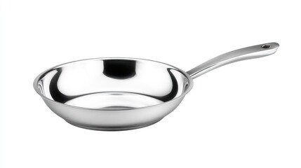 Sleek Stainless Steel Frying Pan: A Kitchen Essential