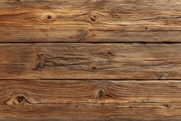 Naklejka premium Rustic brown wood texture. Weathered planks create a warm, inviting background.