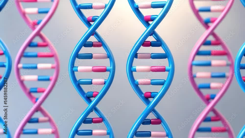 Poster a conceptual image depicting interwoven dna strands showcasing genetic complexity.