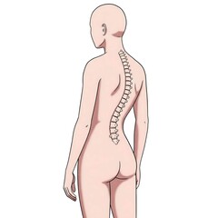 Fototapeta premium Scoliosis Illustration