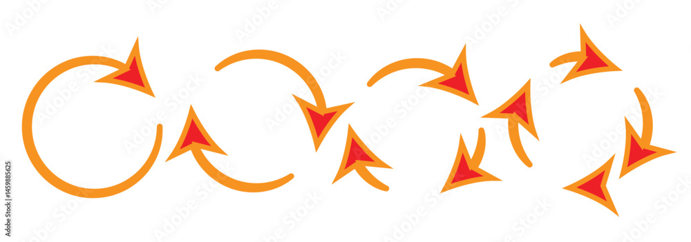Poster refresh vector icon set black filled and outlined style. refresh, restart or reload vector symbol. e