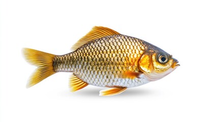 Fototapeta premium Stunning Golden Fish Close-up Photography