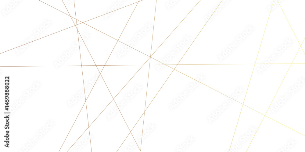 Poster golden gradient abstract luxury geometric random chaotic lines with many line and triangles shape. v