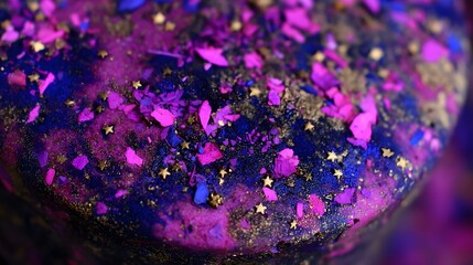 bowls with galaxy patterns and edible stars