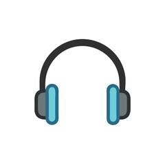 headphones isolated on white background