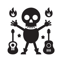 Sacred Skull Fiesta With Floral Decor