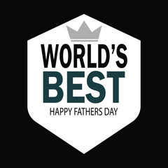 Obraz premium World's Best Dad Father's Day Greeting