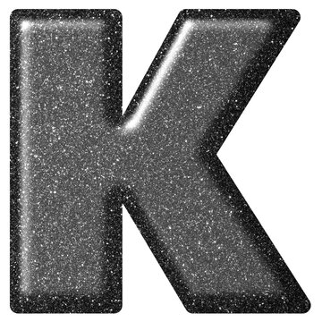metal font letter k