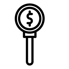 Bid Vector Line Icon Design