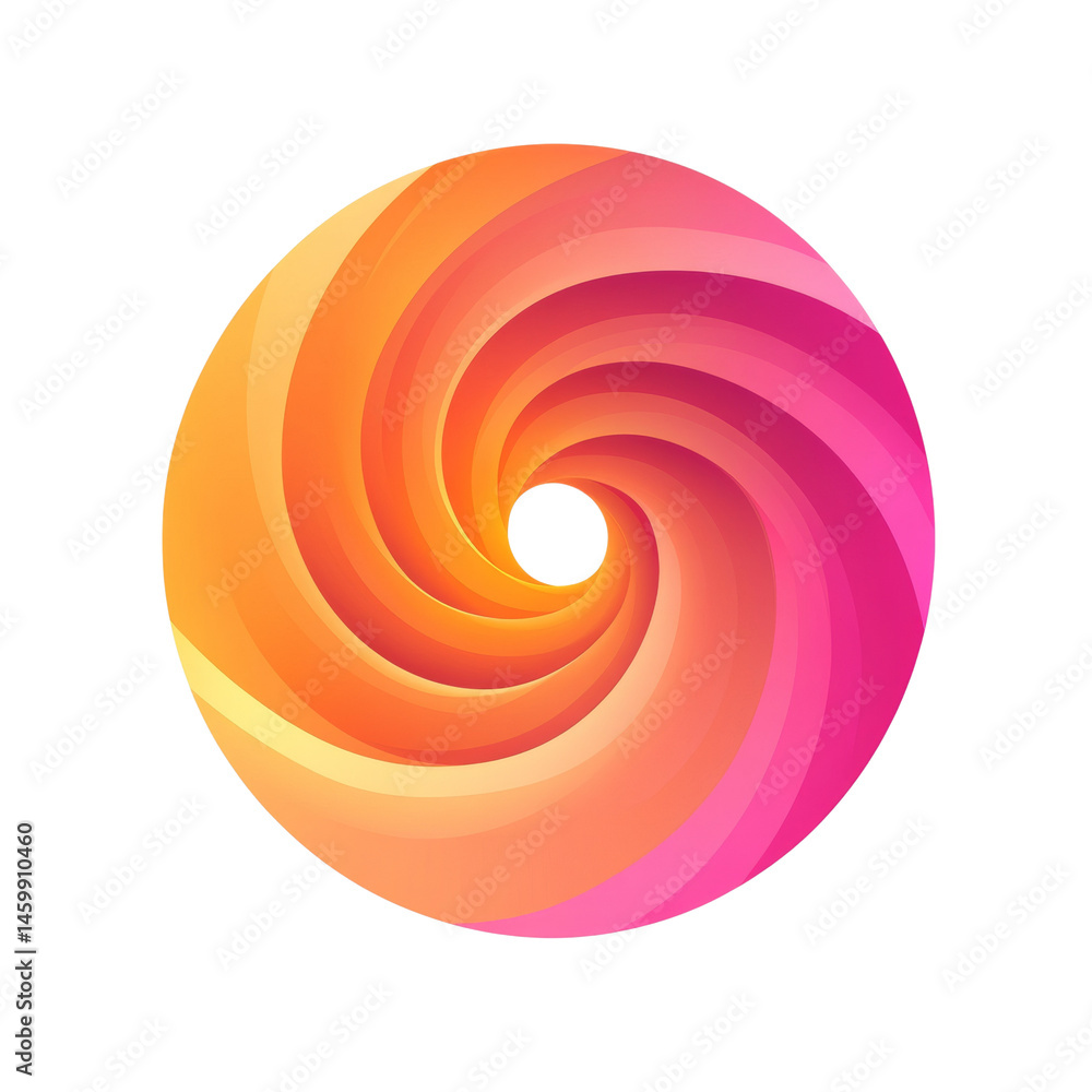 Poster abstract colorful swirl gradient design element for modern illustration background